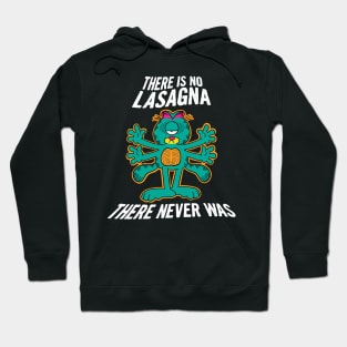 There Is No Lasagna Psychedelic Garfield Hoodie